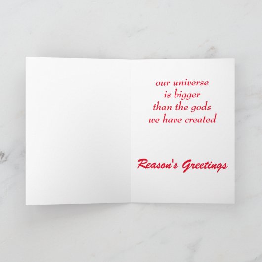 De groeten van de reden feestdagen kaart (Binnen)