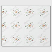 De groeten van de Santa Season Cadeaupapier (Vlak)