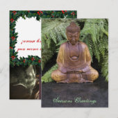 De Groeten van de Seizoenen van Boedha Feestdagenkaart (Voorkant / Achterkant)