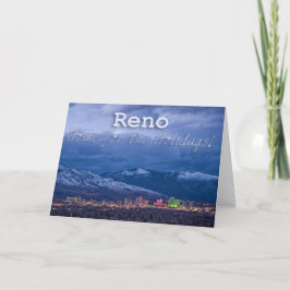 De Groeten van de Seizoenen van Nevada van Reno Feestdagen Kaart