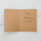 De Groeten van de Thanksgiving - Grappig Turkije Feestdagen Kaart (Binnen)