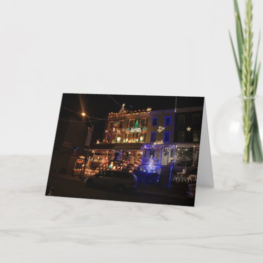 De Groeten van de vakantie Feestdagen Kaart (Voorkant)