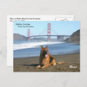 De Groeten van de vakantie van San Francisco Feestdagenkaart (Voorkant / Achterkant)