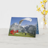 De Groeten van de verjaardag - Deltaplaning Kaart (Gele Bloem)