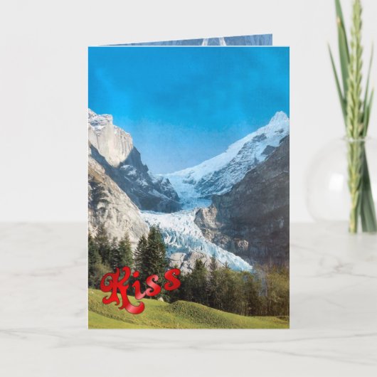 De Groeten van de verjaardag - Gletsjer, Kaart (Voorkant)