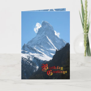 De Groeten van de verjaardag - Matterhorn, Zermatt Kaart