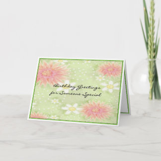 De Groeten van de verjaardag - Speciaal iemand Kaart