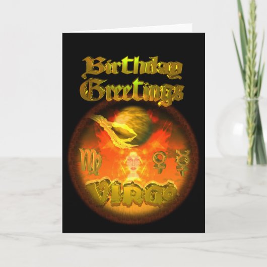 De Groeten van de Verjaardag van de Dierenriem van Kaart (Voorkant)