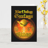 De Groeten van de Verjaardag van de Dierenriem van Kaart (Gele Bloem)