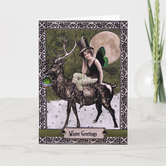 De Groeten van de winter Feestdagen Kaart (Voorkant)