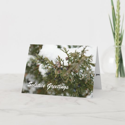 De Groeten van de zonnestilstand - het Heidense Feestdagen Kaart (Voorkant)