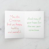 De Groeten van de Zonnestilstand van de winter Feestdagen Kaart (Binnen)