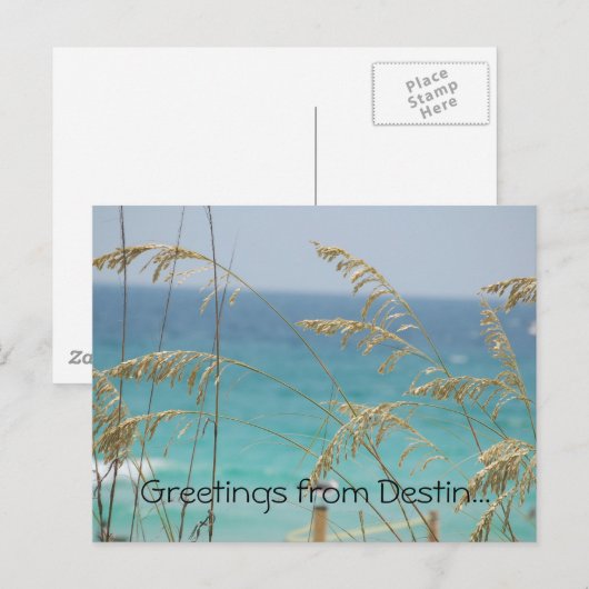 De groeten van Destin briefkaart (Voorkant / Achterkant)