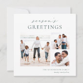 De groeten van Elegant Seizoen Foto van de kerstma Feestdagenkaart (Voorkant)