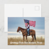 De groeten van Ft. Stockton, Texas Briefkaart (Voorkant / Achterkant)