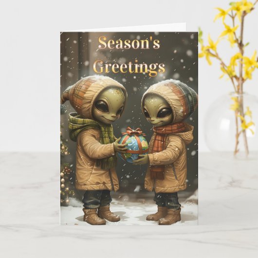 De groeten van Galactic Season Kaart (Gele Bloem)