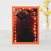 De Groeten van Halloween Kaart (Gele Bloem)