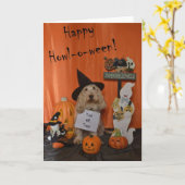 De Groeten van Halloween Kaart (Gele Bloem)