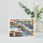 De groeten van Harwichport, Kaap Cod, Massachusett Briefkaart (Staand voorkant)