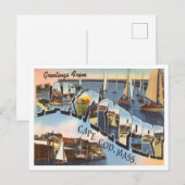 De groeten van Harwichport, Kaap Cod, Massachusett Briefkaart (Voorkant / Achterkant)