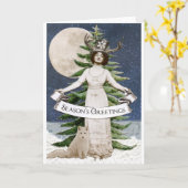 De groeten van het bos Spirit Season Kaart (Gele Bloem)