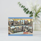 De groeten van het Briefkaart Grand Canyon (Staand voorkant)