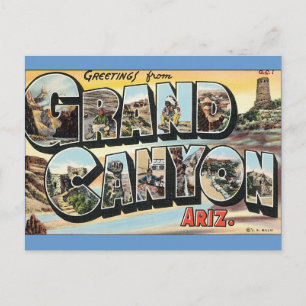 De groeten van het Briefkaart Grand Canyon