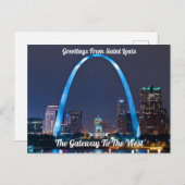 De groeten van het Briefkaart Saint Louis (Voorkant / Achterkant)