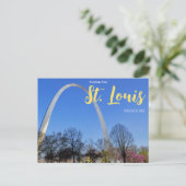 De groeten van het Briefkaart St. Louis Arch Misso (Staand voorkant)