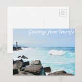 De groeten van het briefkaart Tenerife (Voorkant / Achterkant)