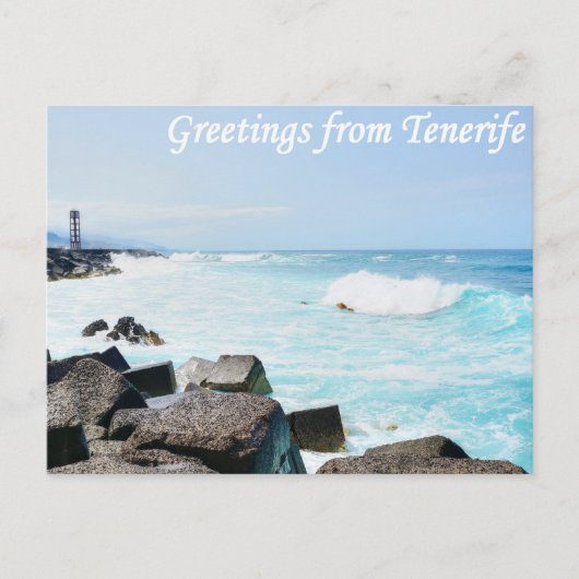 De groeten van het briefkaart Tenerife (Voorkant)