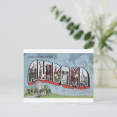 De groeten van het briefkaart van Alabama thema (Staand voorkant)