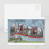 De groeten van het briefkaart van Alabama thema (Voorkant / Achterkant)