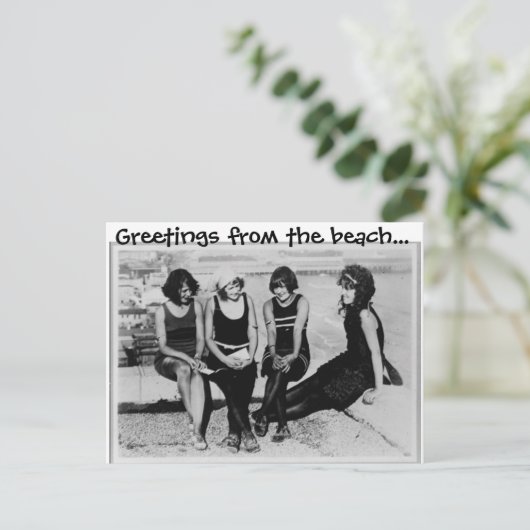 De groeten van het Briefkaart van de Beach (Staand voorkant)
