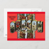 De groeten van het Briefkaart van Oregon (Voorkant / Achterkant)