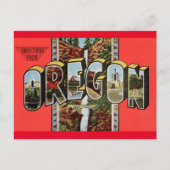 De groeten van het Briefkaart van Oregon (Voorkant)