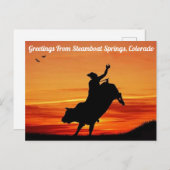 De groeten van het Briefkaart van Steamboot Spring (Voorkant / Achterkant)