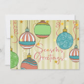 De groeten van het kerstseizoen! Kaart (Voorkant)