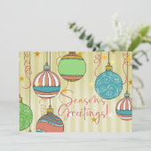 De groeten van het kerstseizoen! Kaart (Staand voorkant)