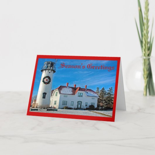 De Groeten van het Lichte Seizoen van Chatham Feestdagen Kaart (Voorkant)