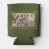 De Groeten van het seizoen Aangepaste Foto & Naam  Blikjeskoeler (Voorkant)