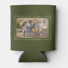 De Groeten van het seizoen Aangepaste Foto & Naam  Blikjeskoeler