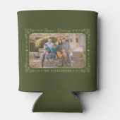 De Groeten van het seizoen Aangepaste Foto & Naam  Blikjeskoeler (Achterkant)