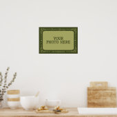 De Groeten van het seizoen Aangepaste Foto & Naam Poster (Keuken)