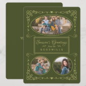 De Groeten van het seizoen Aangepaste Foto's & Naa Feestdagenkaart (Voorkant / Achterkant)