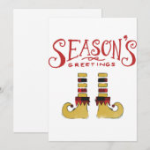 De groeten van het seizoen Elf Shoes Feestdagenkaart (Voorkant / Achterkant)