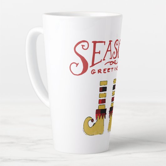 De groeten van het seizoen Elf Shoes Latte Mok (Linkerhoek)