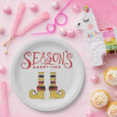 De groeten van het seizoen Elf Shoes Papieren Bordje (Feest)