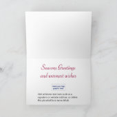 De Groeten van het seizoen Feestdagen Kaart (Binnen)