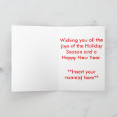 De Groeten van het seizoen Feestdagen Kaart (Binnen)